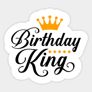 Birthday King T-Shirt Sticker